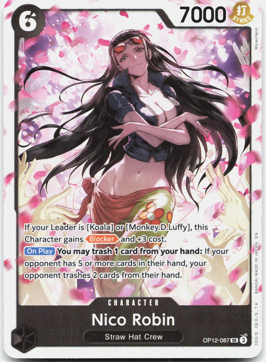 Nico Robin OP12-087 Super Rare Legacy of the Master One Piece Foil Near Mint