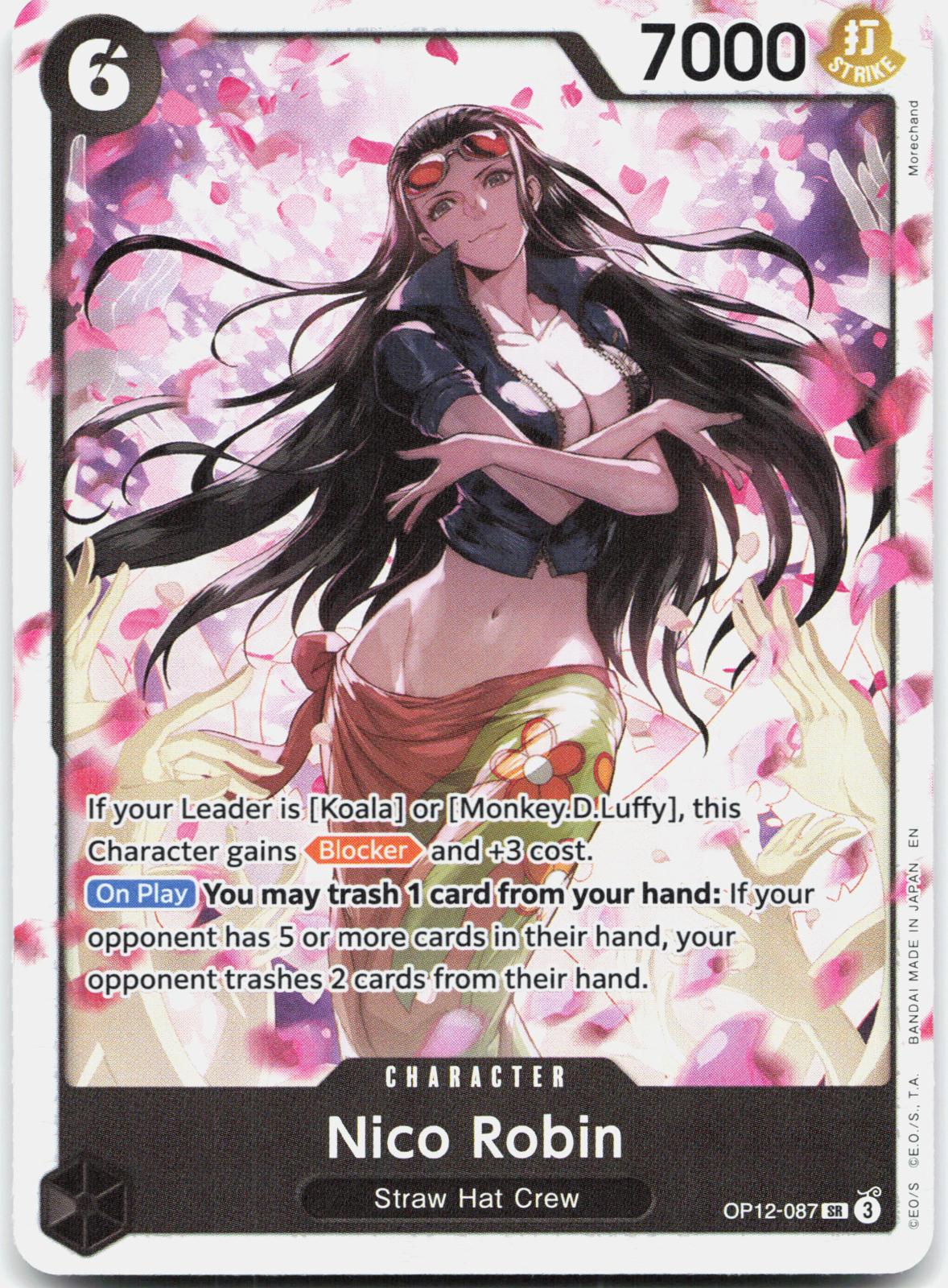 Nico Robin OP12-087 Super Rare Legacy of the Master One Piece Foil Near Mint